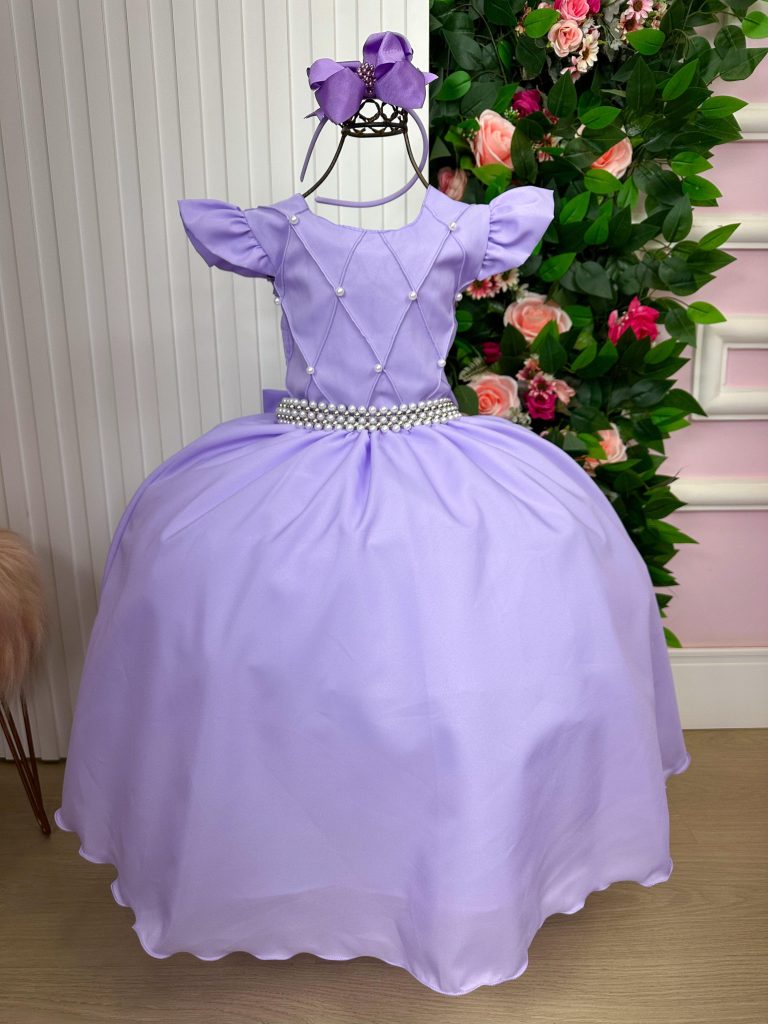 Vestido Ysa Kids Ariane Longo Lavanda