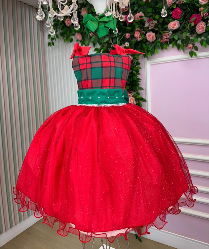 Vestido Marie Aurora Natalino Vermelho – Natal
