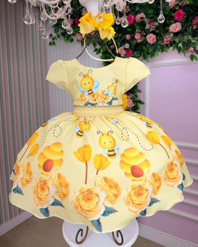 Vestido Temáticos Kids Abelha – Abelhinha