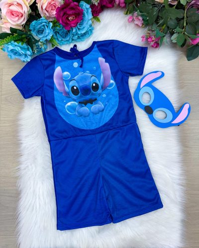 Fantasia Menino Stitch Azul