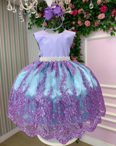 Vestido Enjoy Sereia Ariel – Fundo do Mar Modelo 2