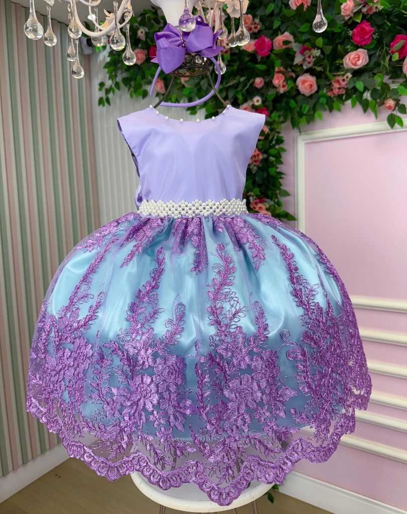 Vestido Enjoy Sereia Ariel – Fundo do Mar Modelo 2