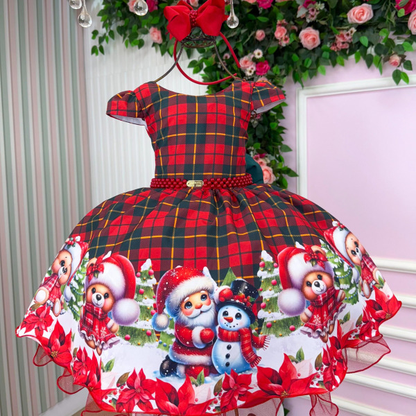 Vestido Banana Club Ursinho Natalino – Natal