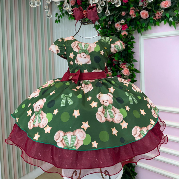 Vestido Banana Club Encanto de Natal Verde