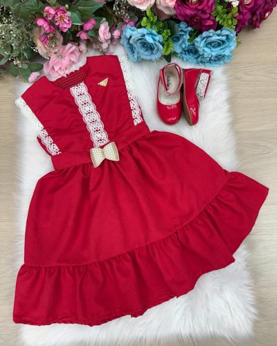 Vestido Blogueirinha Valeria Vermelho