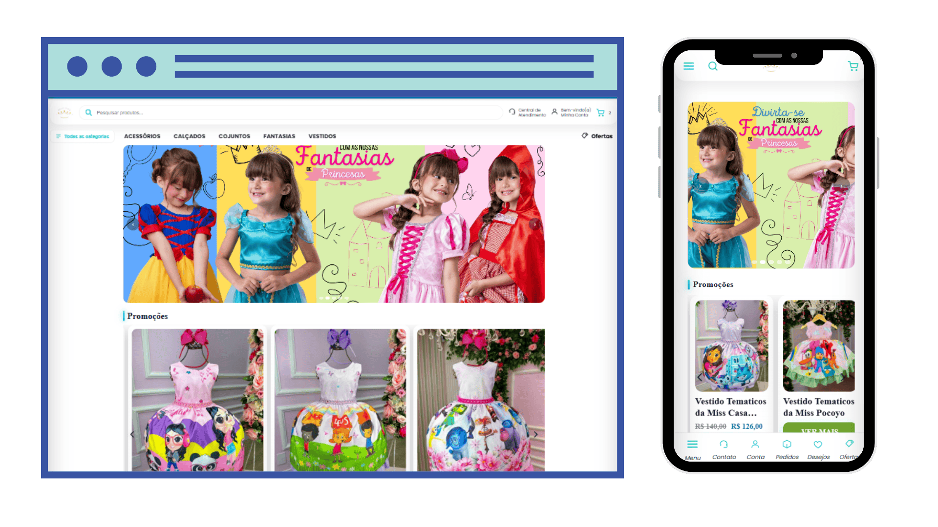 Mockup Loja Virtual DNN Company