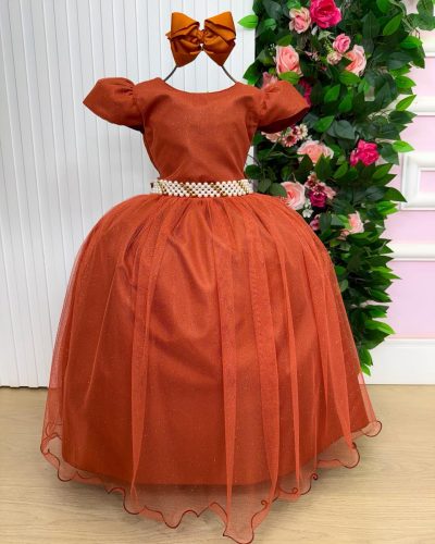 Vestido Marie Longo Heloisa Terracota