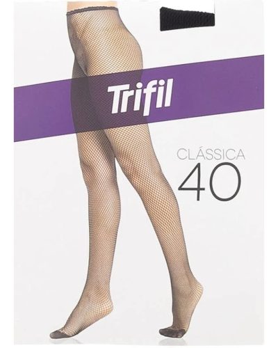 Meia Calça Adulto Trifil Arrastão Preto