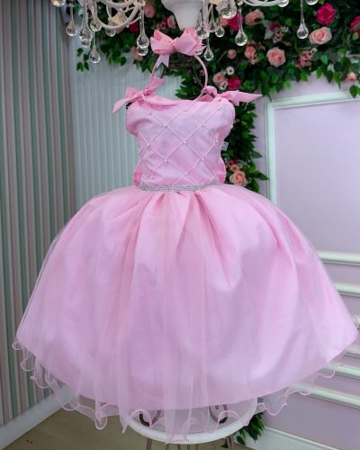 Vestido Marie Mariely Rosa Bebe