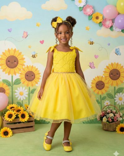 Vestido Marie Mariely Amarelo