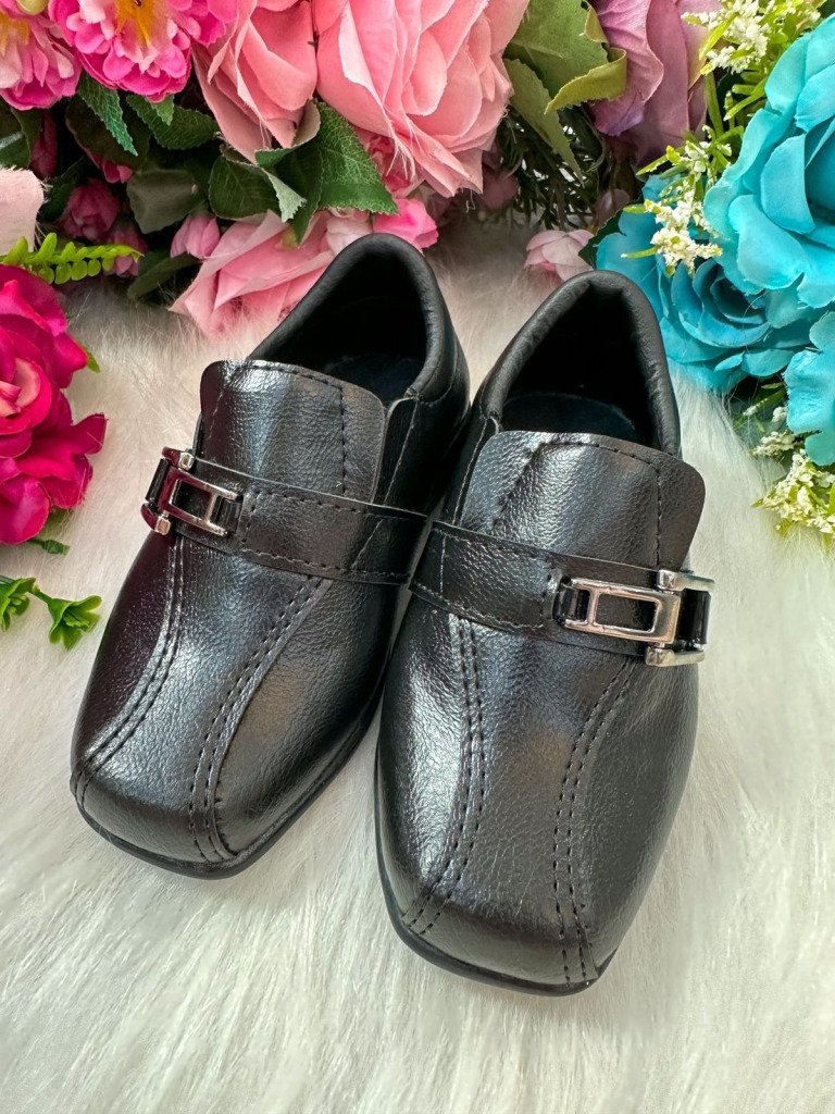 Sapato Social D Milan Preto Fosco