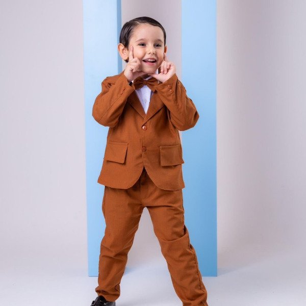 Conjunto Miss Cherry Social Terno – Blaizer Caramelo