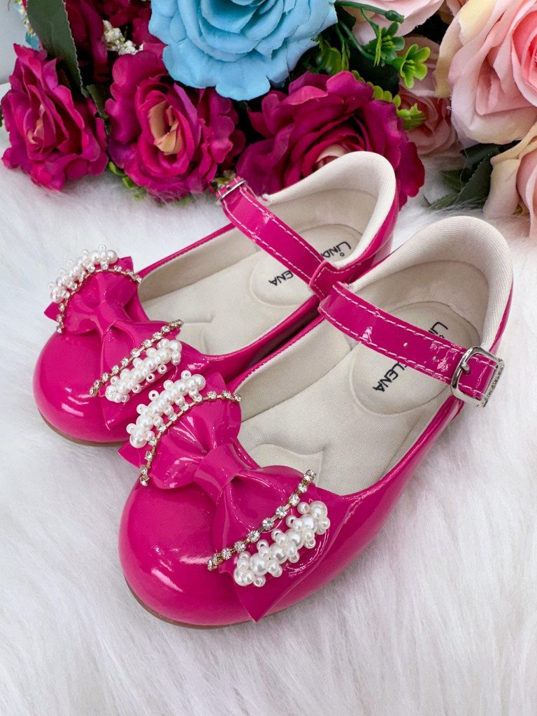 Sapatilha Flor di Mila Pink Perolas Neide