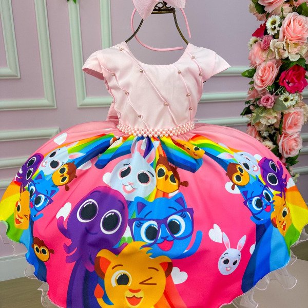 Vestido Infantil Temáticos da Gigi Bolofofos – Bolo Fo