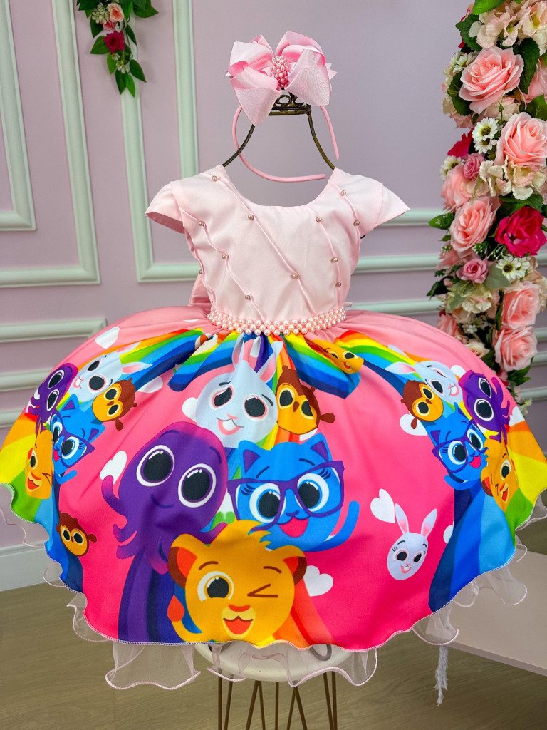Vestido Infantil Temáticos da Gigi Bolofofos – Bolo Fo