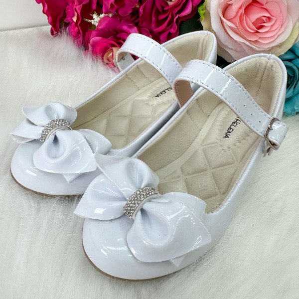Sapatilha Flor Di Mila Rubia Saltinho Branco