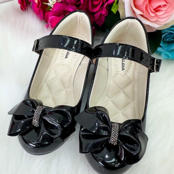 Sapatilha Flor Di Mila Rubia Saltinho Preta