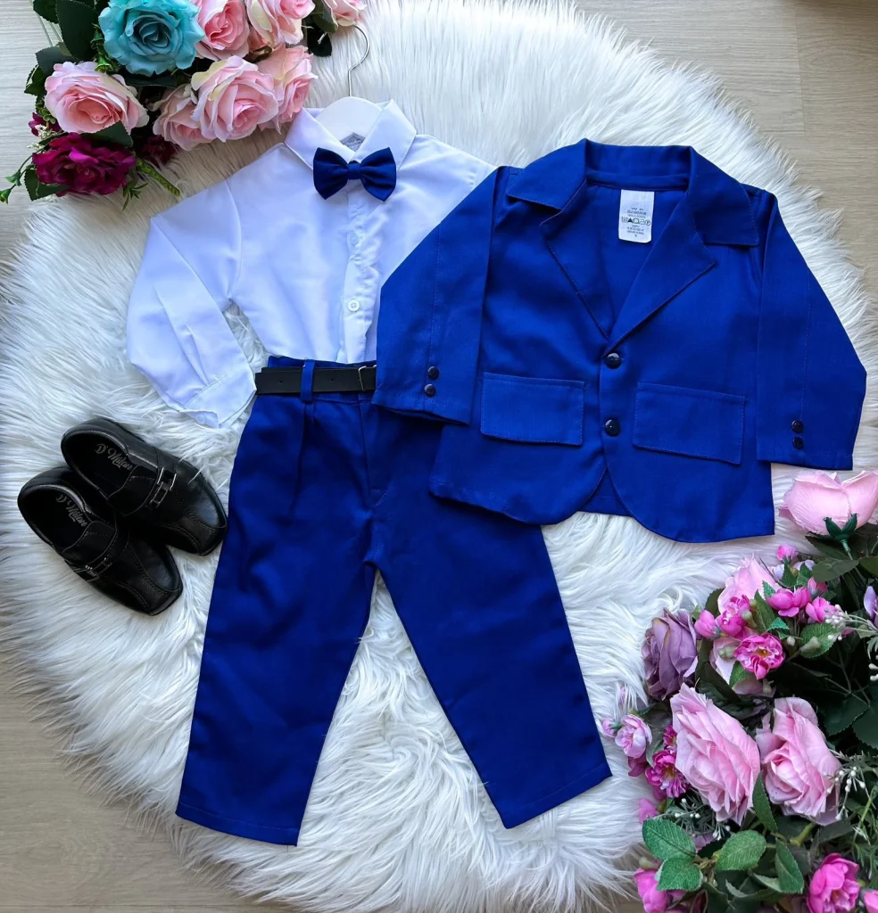 Conjunto Miss Cherry Social Terno – Blaizer Azul Royal