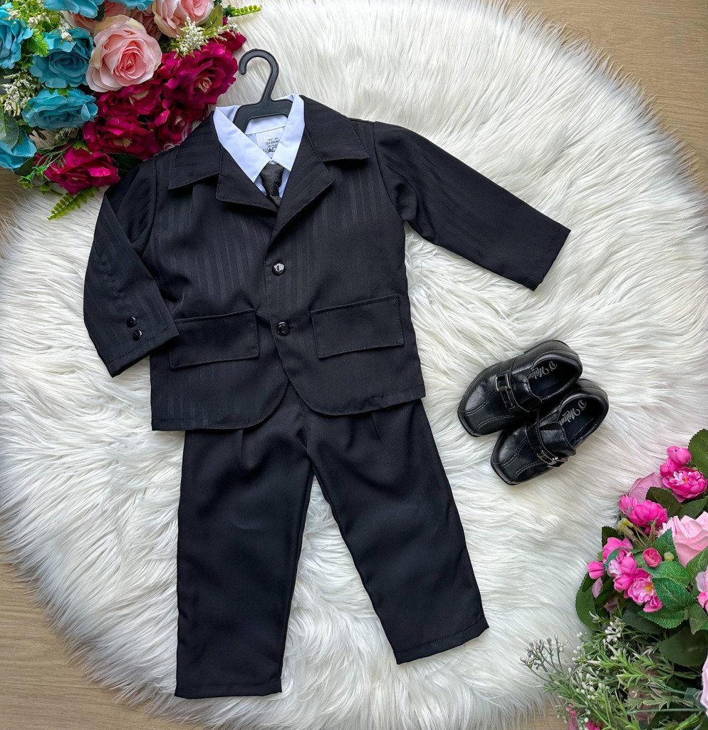 Conjunto Miss Cherry Social Terno – Blaizer Listrado e