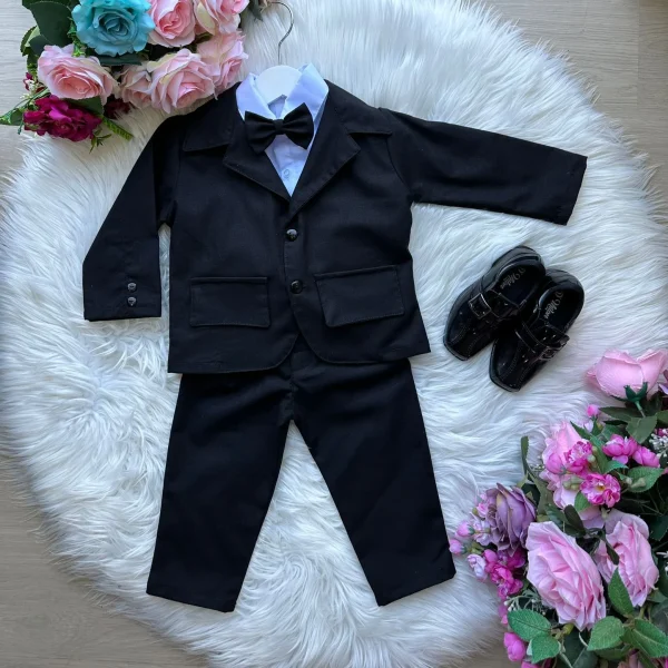 Conjunto Social Miss Cherry Jorge Terno Preto