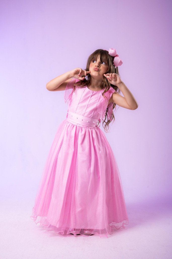 Vestido Marie Longo Mel Rosa Bebe