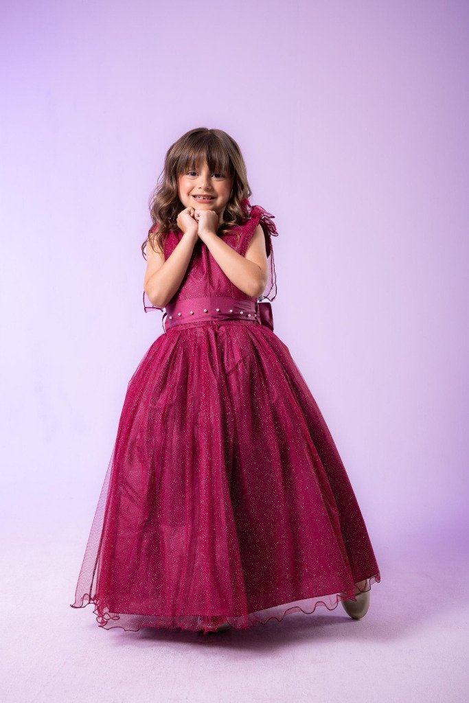 Vestido Marie Longo Mel Marsala