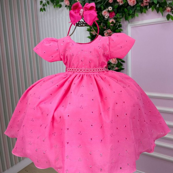 Vestido Miss Cherry Cristal Lese – Laise Rosa Chiclete