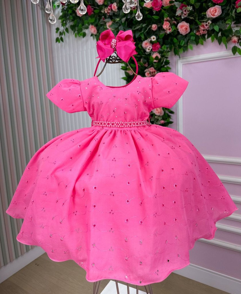 Vestido Miss Cherry Cristal Lese – Laise Rosa Chiclete