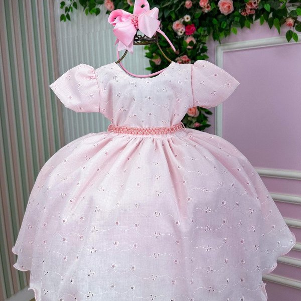 Vestido Miss Cherry Cristal Lese – Laise Rosa Bebe