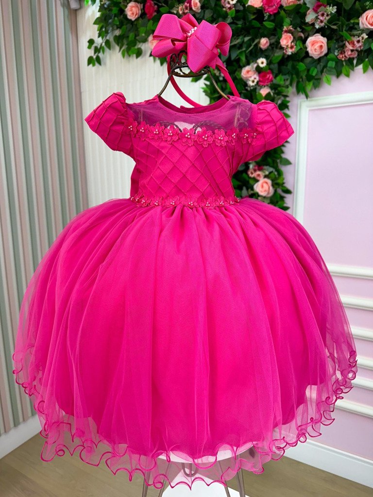 Vestido Menina Bonita Luna Pink