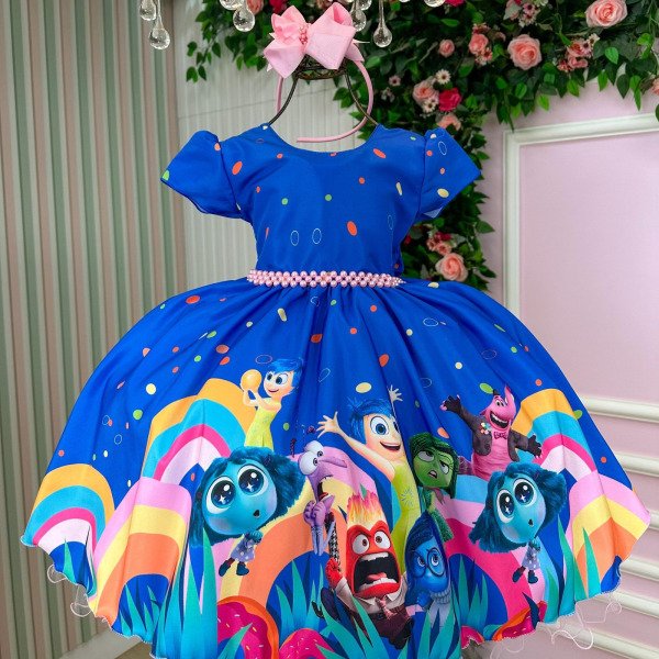 Vestido Tematicos Ysa Kids Divertidamente Azul