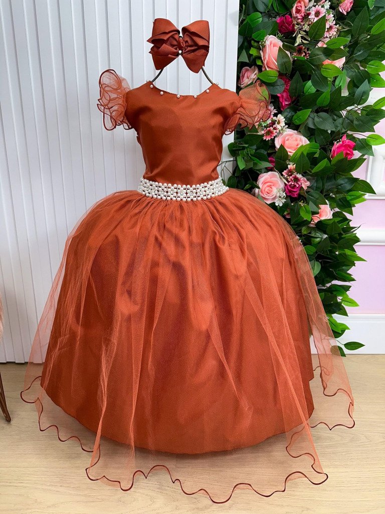 Vestido Marie Longo Amanda Terracota