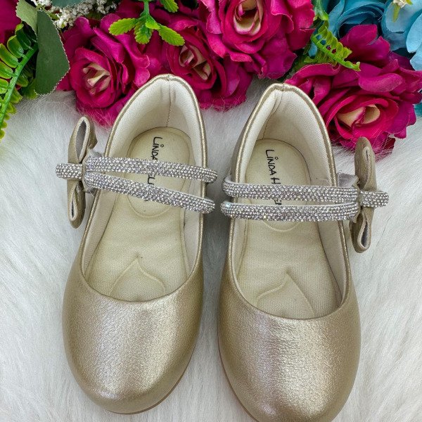 Sapatilha Flor Di MIla Maya Dourada