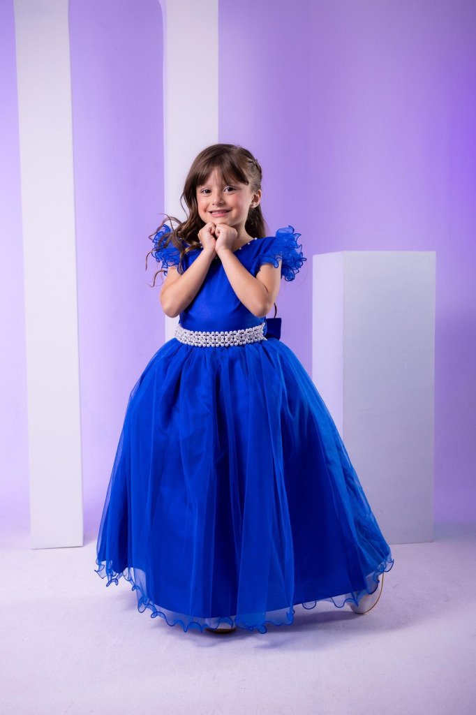 Vestido Marie Longo Amanda Azul Royal