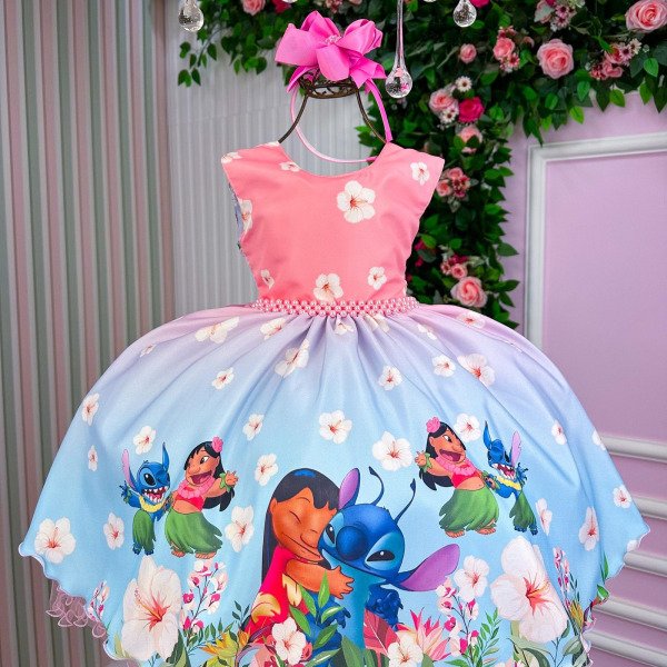 Vestido Tematicos Ysa Kids Lilo Stitch