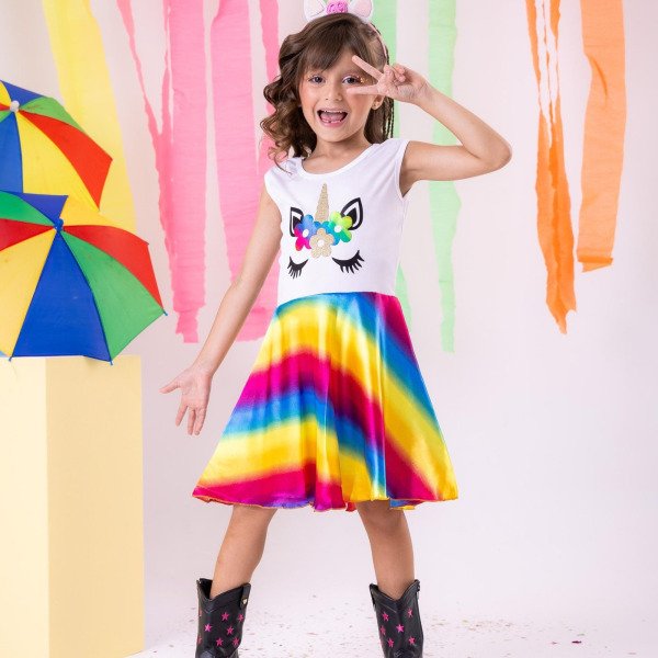 Fantasia Unicornio Cores Variadas