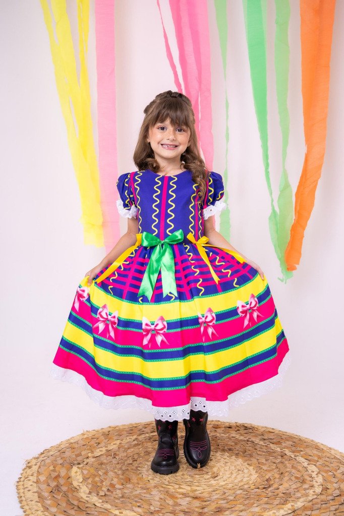 Vestido Marie Junino Luxo Arraiá da Farra