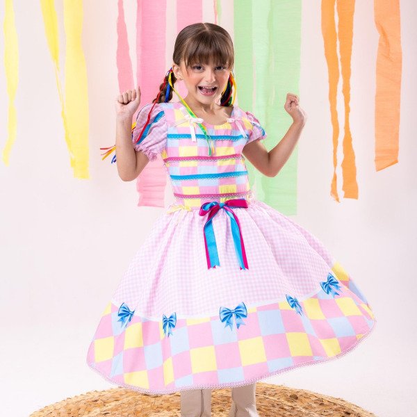 Vestido Marie Junino Luxo Arraia da Docura