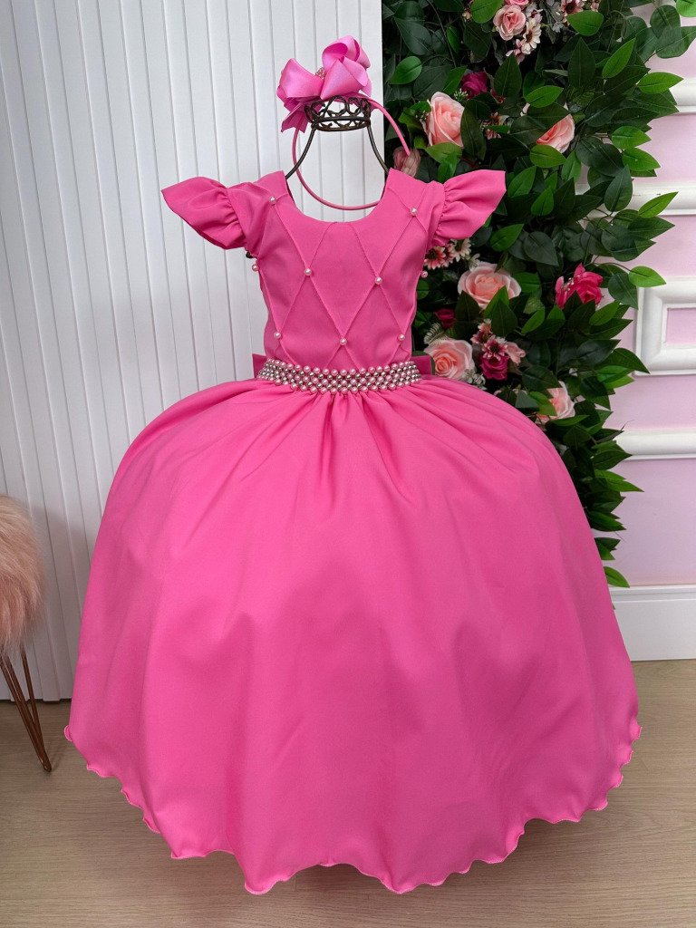 Vestido Ysa Kids Ariane Longo Rosa Chiclete