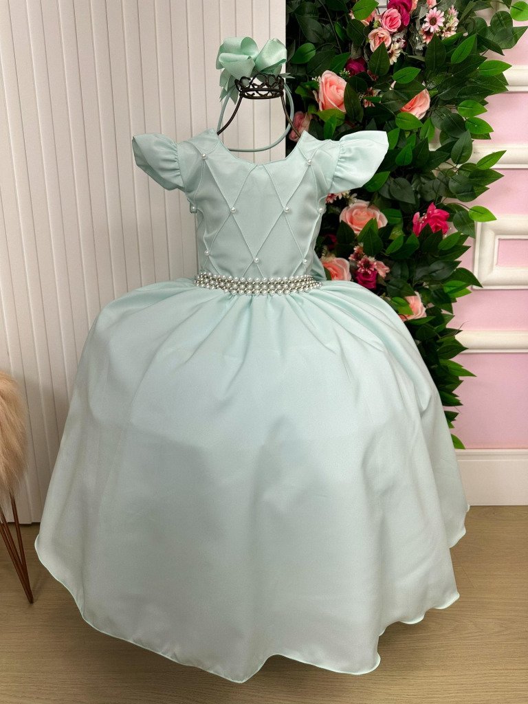 Vestido Ysa Kids Ariane Longo Verde Porto Fino
