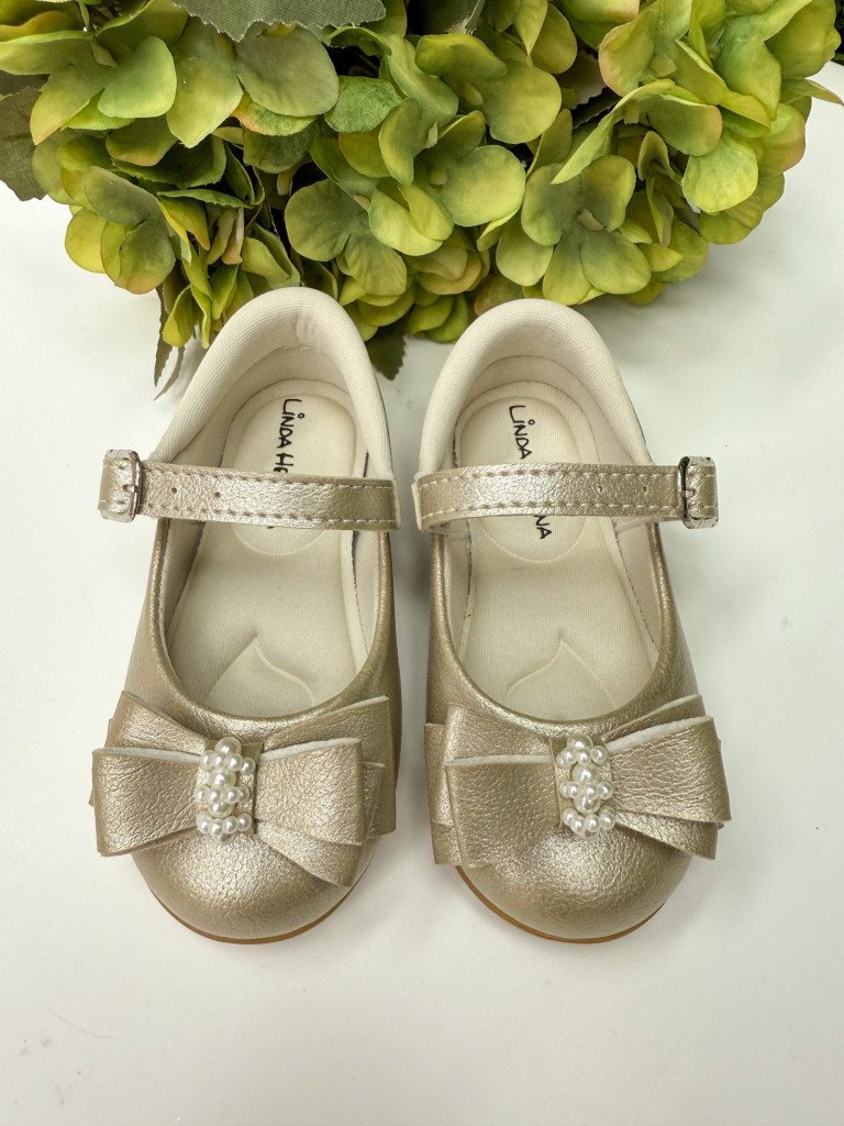 Sapatilha Flor Di Mila Charlote Dourado