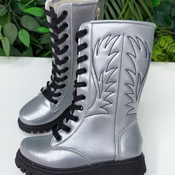 Bota/Coturno Flor di Mila Aylla Prata Boiadeira