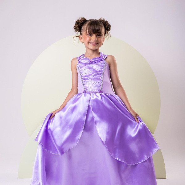 Fantasia Longa Princesa Belli Rapunzel Modelo 3