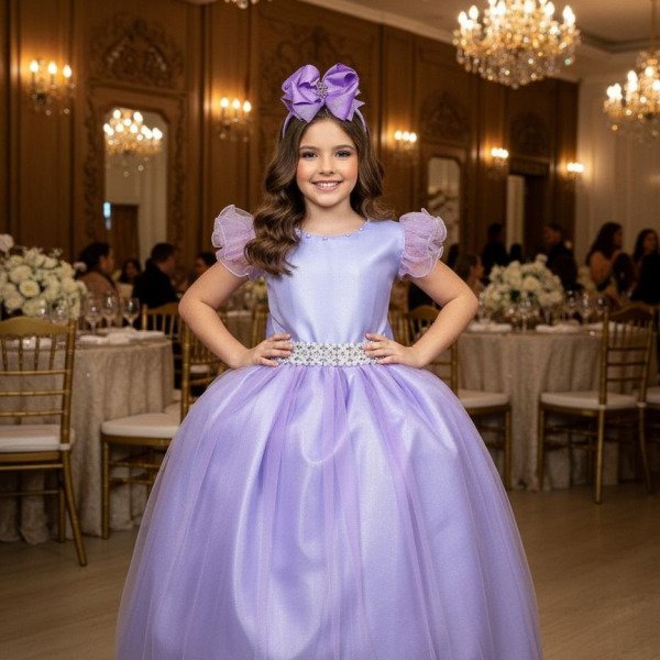 Vestido Marie Longo Amanda Lilas