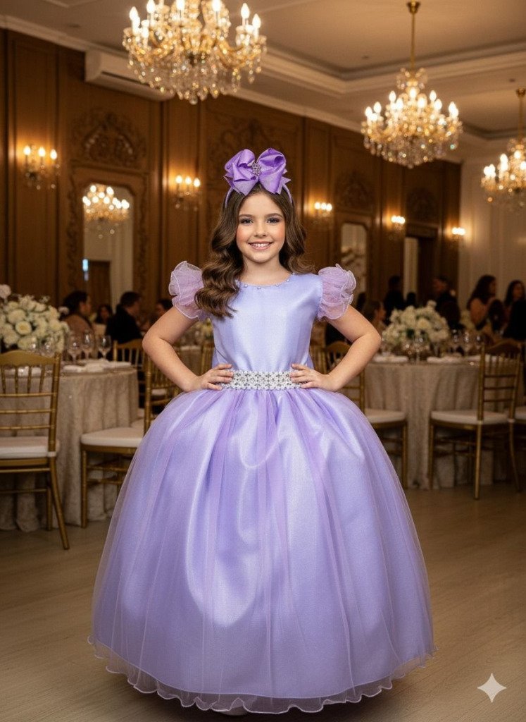 Vestido Marie Longo Amanda Lilas