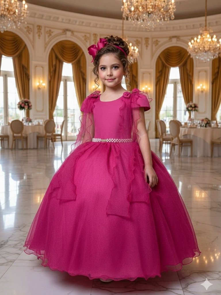 Vestido Banana Club Longo Diamante Pink