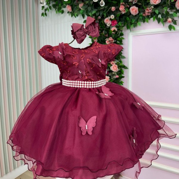 Vestido Marie Maite Jardim Encantado Marsala