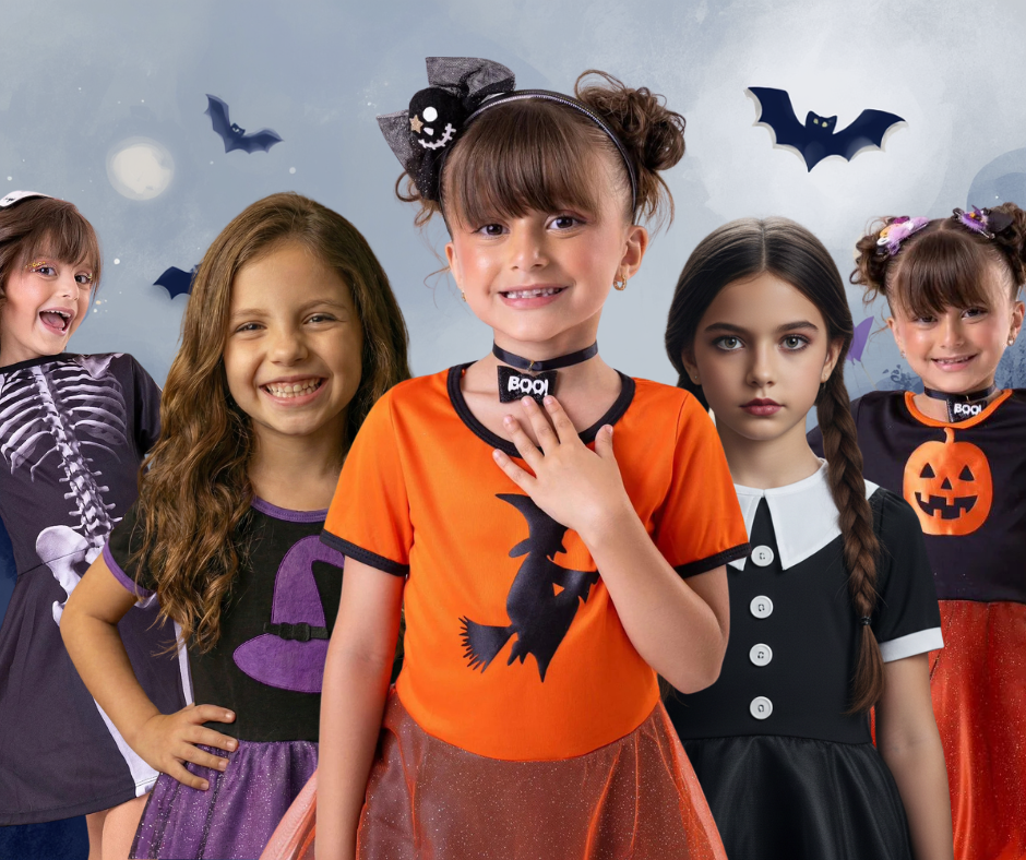 Fantasia Menina Temático Halloween