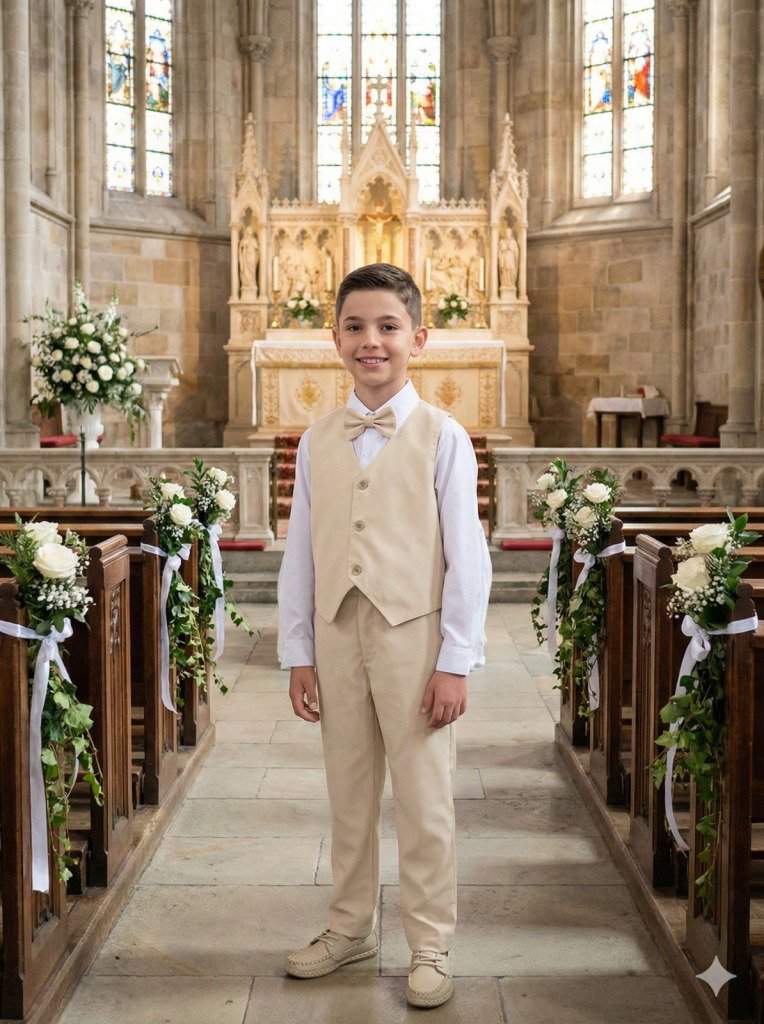 Conjunto Miss Cherry Social Colete Palha – Bege