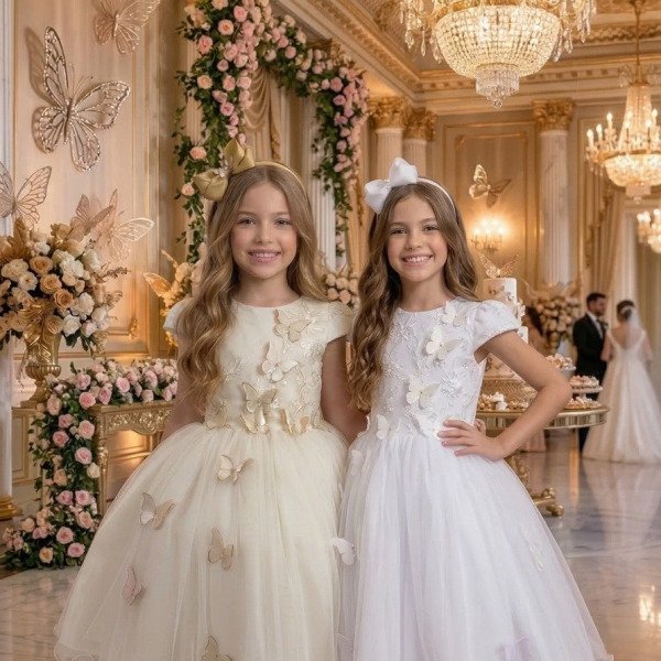 Vestido Juvenil – Midi Vila Lele Sabrina Daminha/Florista